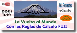 La vuelta al mundo reglas de Calculo Fuji